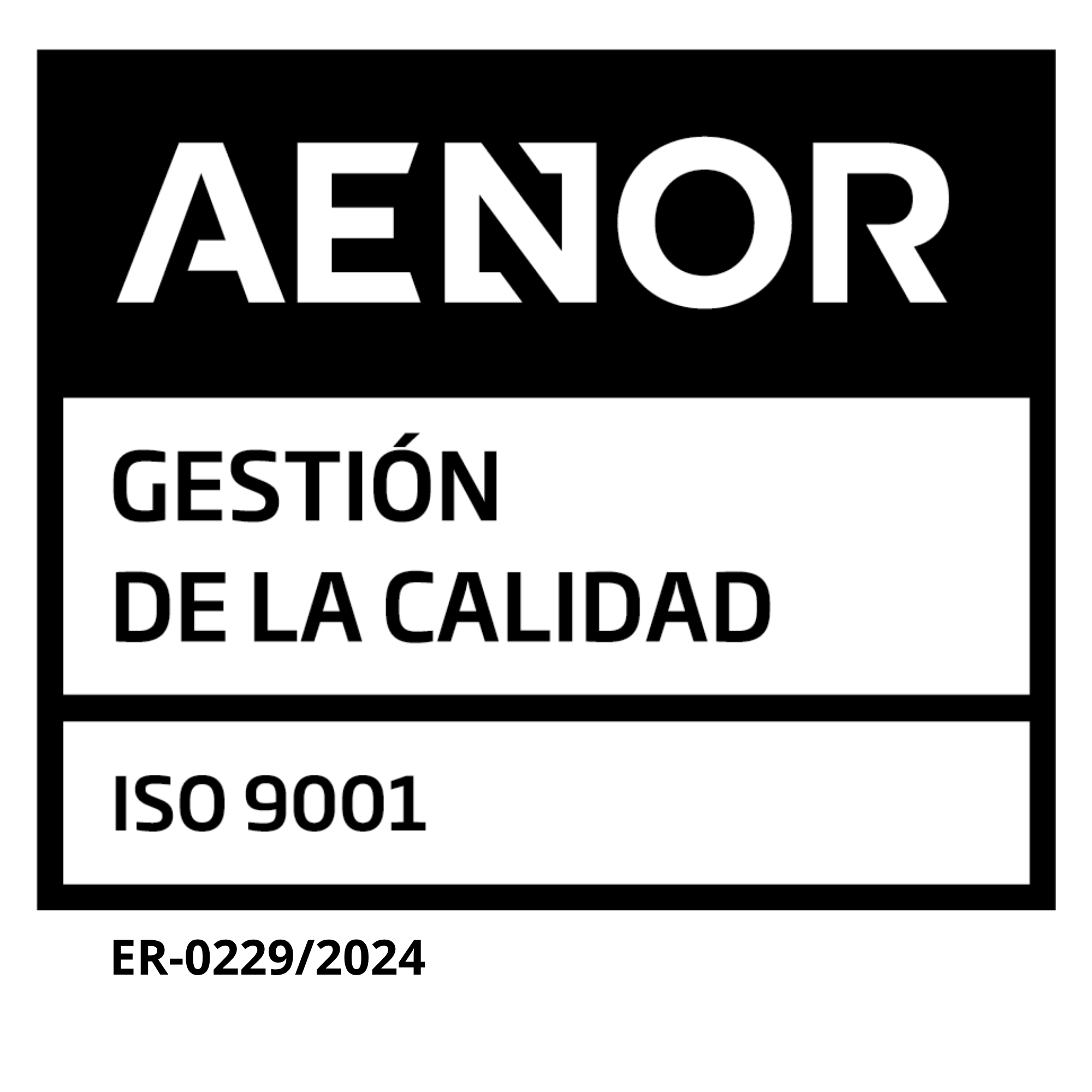 Certificación AENOR ISO 9001